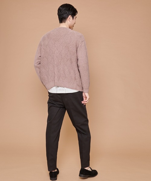 Arnold Palmer（アーノルドパーマー）の「ジオメトリック ニットカーディガン（カーディガン/ボレロ・メンズ・ブラック/キャメル・M/L/LL）」の17枚目の写真