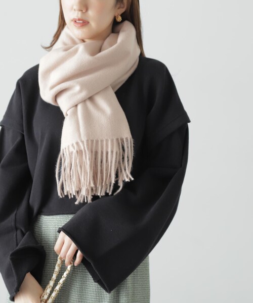 FREE'S MART(フリーズマート)の「◆ソフトストール(マフラー・レディース・ホワイト/ベージュ/オレンジ/ネイビー・フリ-)」の15枚目の写真