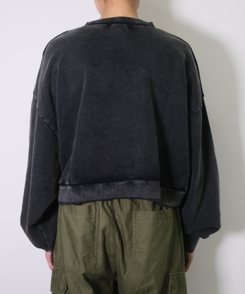 RAGEBLUE（レイジブルー）の「ボリューム袖ルーズロックスウェット（スウェット・レディース・ブラック/グレー/ピンク・FREE）」の14枚目の写真