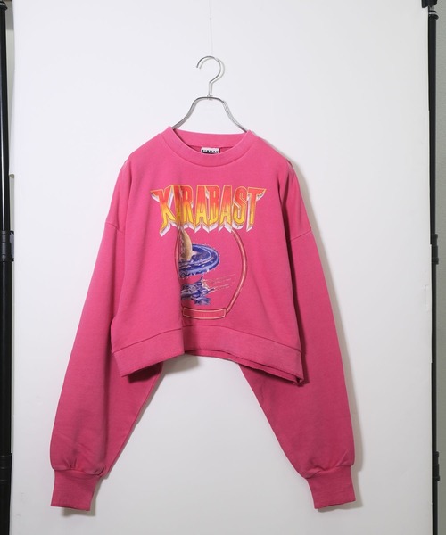 RAGEBLUE（レイジブルー）の「ボリューム袖ルーズロックスウェット（スウェット・レディース・ブラック/グレー/ピンク・FREE）」の21枚目の写真