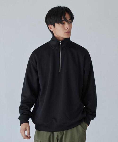 coen（コーエン）の「【RIB TECHシリーズ】Wフェイスハーフジップスウェット（スウェット・メンズ・オリーブ/ベージュ/ブラック・XL/S/M/L）」の20枚目の写真