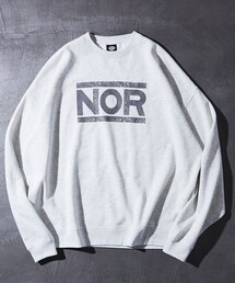 FREAK'S STORE | 限定展開 ビッグシルエット クラックプリント クルーネックスウェット/NOR(スウェット)