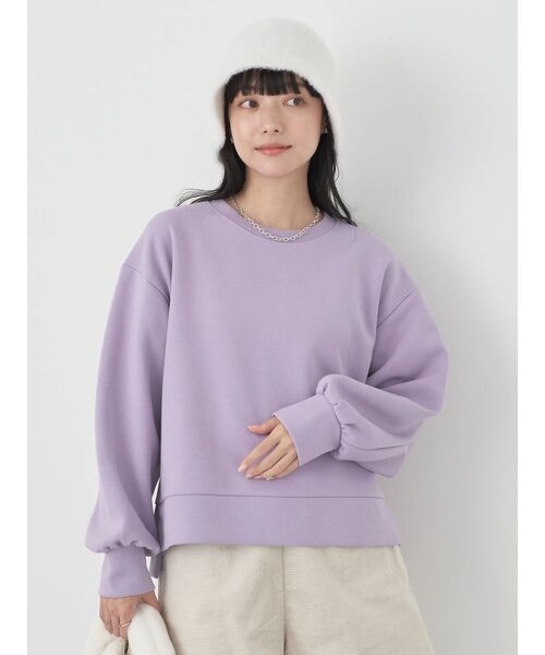 earth music&ecology（アースミュージックアンドエコロジー）の「ダンボールプルオーバー（Tシャツ/カットソー・レディース・アイボリー/サックスブルー/イエロー/ラベンダー/ダークグレー/ブラウン・FREE）」の16枚目の写真