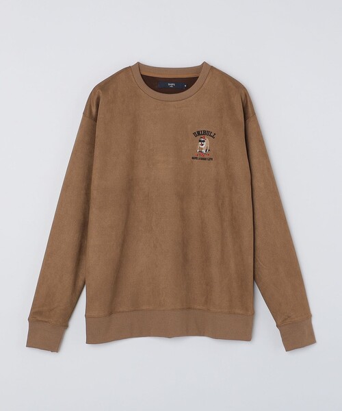 スウェット・トレーナー YESEYESEE Soki PK Sweatshirts Indigo セール】SHIPS Colors:〈洗濯機可能〉フェイクスエード エン