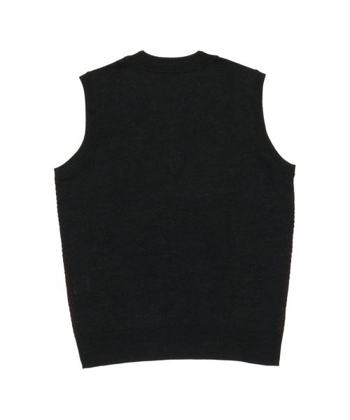 Pitta Re:)（ピッタリ）の「キーネックジップ ニットベスト（ベスト・メンズ・ブラック/ネイビー・M/L/LL）」の3枚目の写真
