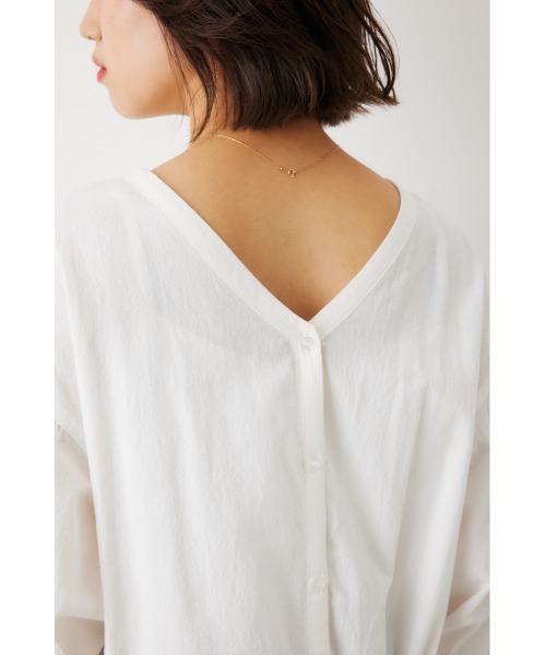 RODEO CROWNS WIDE BOWL（ロデオクラウンズワイドボウル）の「2WAY シャーリングロングワンピース（ワンピース・レディース・チャコールグレー/オフホワイト/オレンジ・FREE）」の15枚目の写真