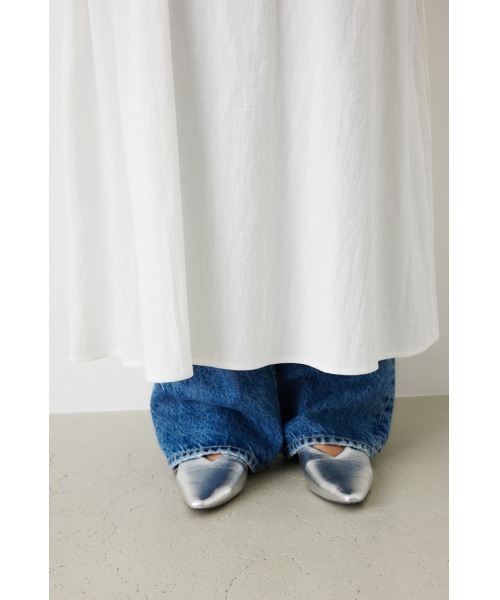 RODEO CROWNS WIDE BOWL（ロデオクラウンズワイドボウル）の「2WAY シャーリングロングワンピース（ワンピース・レディース・チャコールグレー/オフホワイト/オレンジ・FREE）」の19枚目の写真