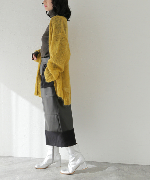 A PUPIL（アピューピル）の「【A PUPIL/ア ピューピル】PNCL CRG SK-LTHR：スカート（スカート・レディース・ブラック・MEDIUM）」の3枚目の写真