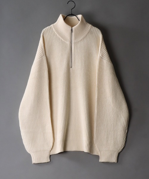  セーター ADRER（アドラー） セーター ニット fuwamochi half zip knit / フワ