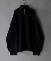 SITRY（シトリー）の「ridge knitting half zip sweater/畦編み ハーフジップ セーター/ニット（ニット/セーター・レディース）」