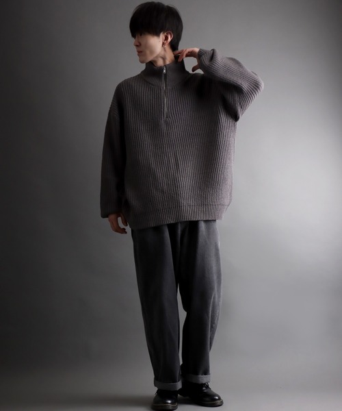 BRIEFING ハーフジップセーター L グレー 0000793767_p01_01.jpg