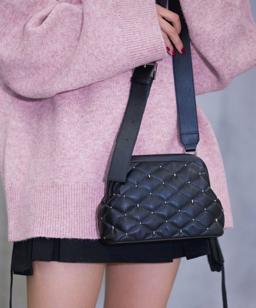 PAGEBOY（ページボーイ）の「スタッズキルティングBAG（ショルダーバッグ・レディース・オフホワイト/ブルー/ブラック・FREE）」の8枚目の写真
