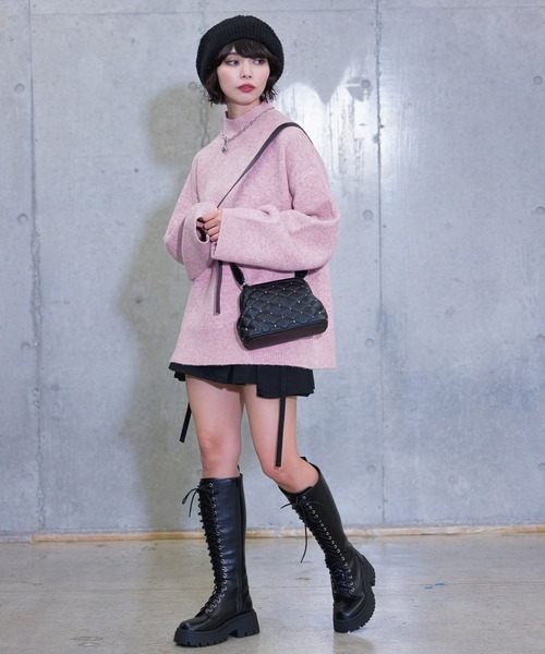 PAGEBOY（ページボーイ）の「スタッズキルティングBAG（ショルダーバッグ・レディース・オフホワイト/ブルー/ブラック・FREE）」の10枚目の写真