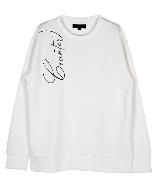 jiggys shop(ジギーズショップ)の「膨れジャガードトレーナー(スウェット・メンズ・ホワイト/ブラック・MEDIUM/LARGE/X-LARGE)」の3枚目の写真