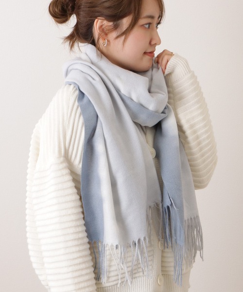 ストール　新品 セール】グラデーションフリンジニットストール（ストール/ショール