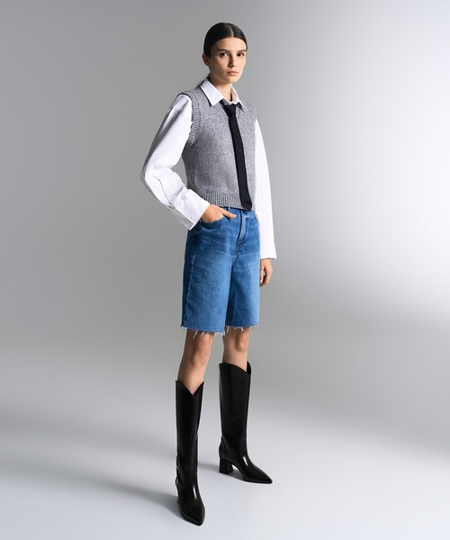 CHARLES & KEITH(チャールズ & キース)の「Lucinda ルシンダ トラペーズヒールロングブーツ(ブーツ・レディース・レッド/ブラック系その他7・24.5cm/23.5cm/25cm/23cm)」の5枚目の写真