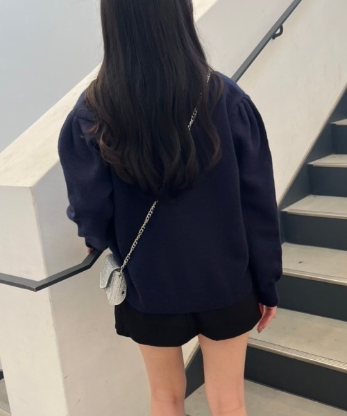 nemne store（ネンネストア）の「《Delfy》ハートジャガードニット（ニット/セーター・レディース・ホワイト/ブラウン/ネイビー・フリー）」の22枚目の写真