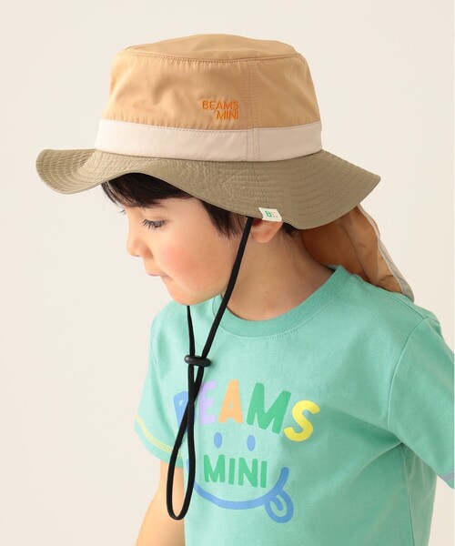 BEAMS mini(ビームスミニ)の「アドベンチャー ハット (52~54cm)(ハット・キッズ・ベージュ/ピンク/ネイビー・ONE SIZE)」の4枚目の写真
