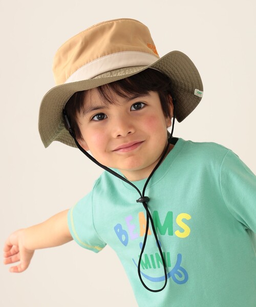 BEAMS mini（ビームスミニ）の「BEAMS mini / アドベンチャー ハット（52～54cm）（ハット・キッズ・ベージュ/ピンク/ネイビー・ONE SIZE）」の5枚目の写真
