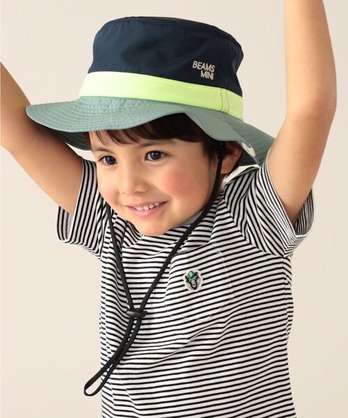 BEAMS mini（ビームスミニ）の「BEAMS mini / アドベンチャー ハット（52～54cm）（ハット・キッズ・ベージュ/ピンク/ネイビー・ONE SIZE）」の7枚目の写真