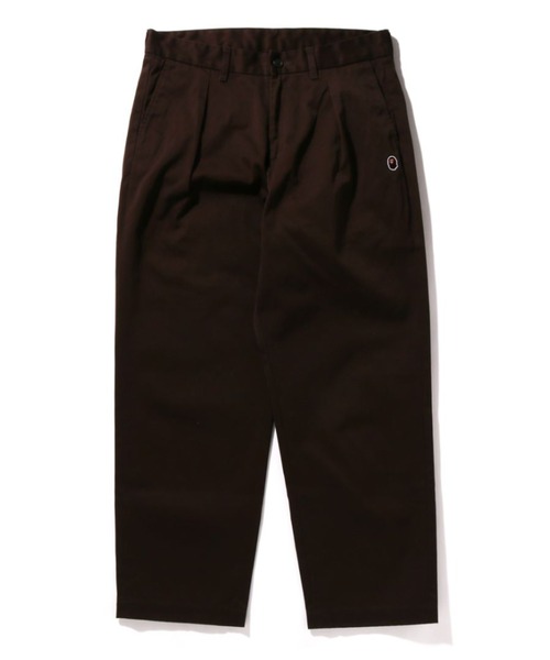 A BATHING APE（アベイシングエイプ）の「APE HEAD ONE POINT CHINO PANTS M（チノパンツ・メンズ・ブラウン/ネイビー・MEDIUM/SMALL/X-LARGE/XX-LARGE/LARGE）」の2枚目の写真
