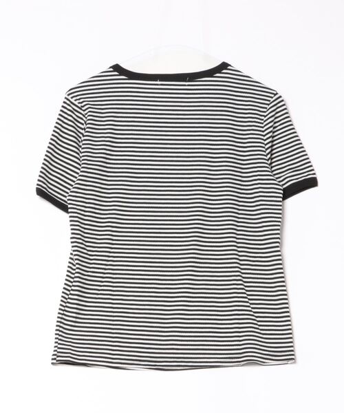 B.I.D.（ビーアイディー）の「ボーダー半袖Tシャツ（Tシャツ/カットソー・レディース・ブラック/ブラウン/グリーン・FREE）」の7枚目の写真