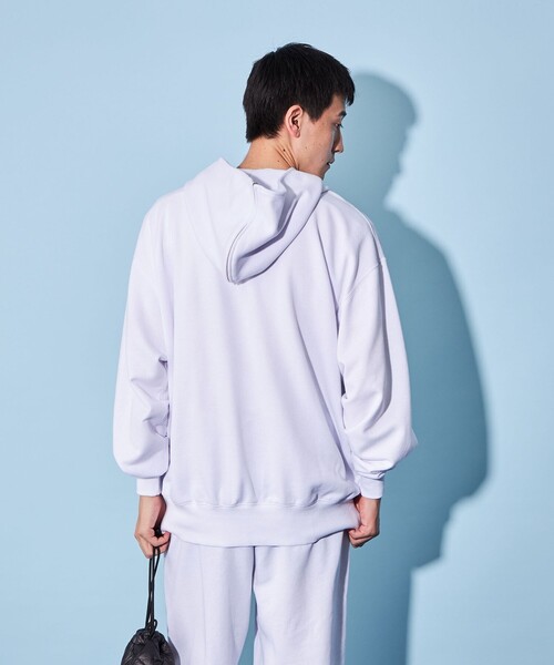 CITEN（シテン）の「＜CITEN＞ソフト スウェット フーディー（パーカー・メンズ・ブラック/ネイビー/ホワイト・L/S/M）」の4枚目の写真