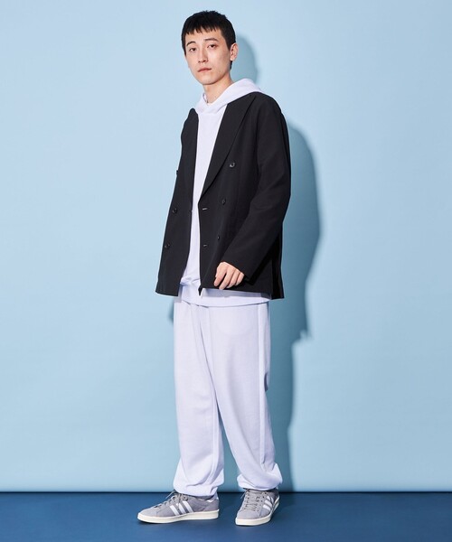 CITEN（シテン）の「＜CITEN＞ソフト スウェット フーディー（パーカー・メンズ・ブラック/ネイビー/ホワイト・L/S/M）」の10枚目の写真