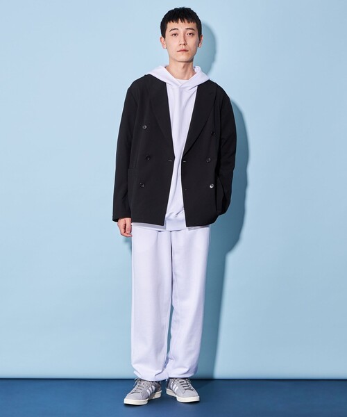 CITEN（シテン）の「＜CITEN＞ソフト スウェット フーディー（パーカー・メンズ・ブラック/ネイビー/ホワイト・L/S/M）」の11枚目の写真