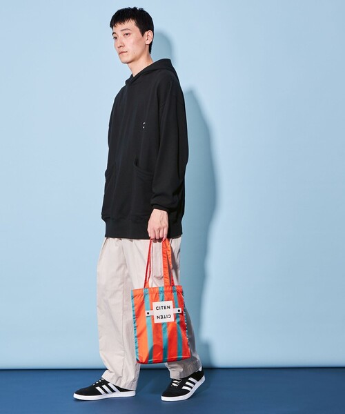 CITEN（シテン）の「＜CITEN＞ソフト スウェット フーディー（パーカー・メンズ・ブラック/ネイビー/ホワイト・L/S/M）」の14枚目の写真