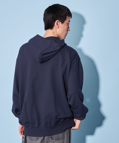 CITEN（シテン）の「＜CITEN＞ソフト スウェット フーディー（パーカー・メンズ・ブラック/ネイビー/ホワイト・L/S/M）」の16枚目の写真