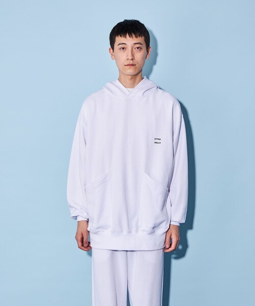 CITEN（シテン）の「＜CITEN＞ソフト スウェット フーディー（パーカー・メンズ・ブラック/ネイビー/ホワイト・L/S/M）」の19枚目の写真