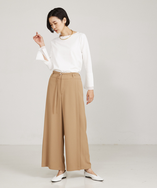 qualite(カリテ)の「【入卒/セレモニー/オケージョン】フレアスリーブニット(ニット/セーター・レディース・ライム/ダークネイビー/オフホワイト・フリー)」の12枚目の写真