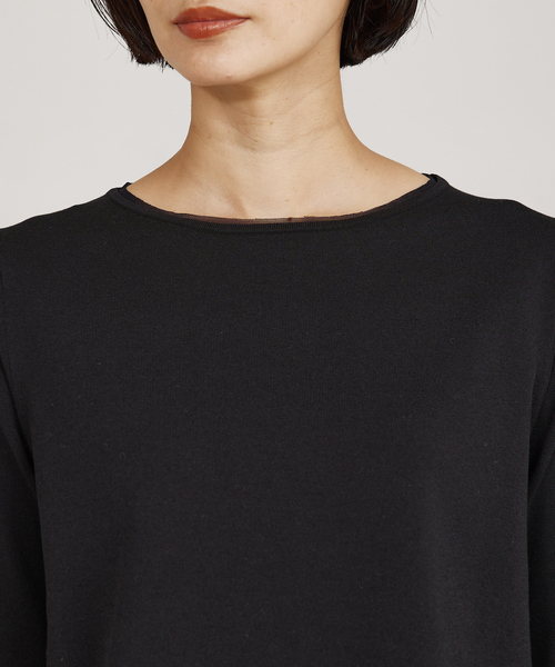 qualite(カリテ)の「【入卒/セレモニー/オケージョン】フレアスリーブニット(ニット/セーター・レディース・ライム/ダークネイビー/オフホワイト・フリー)」の17枚目の写真