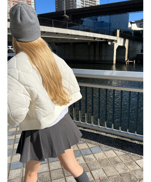 WC(ダブル シー)の「WC/ショートキルトナカワタMA-1(MA-1・レディース・ブラック/アイボリー・FREE)」の11枚目の写真