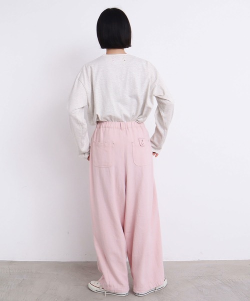 l'atelier du savon（アトリエドサボン）の「edodakiツイル　くったりタックパンツ（その他パンツ・レディース・ピンク/サックスブルー/キナリ・FREE）」の15枚目の写真