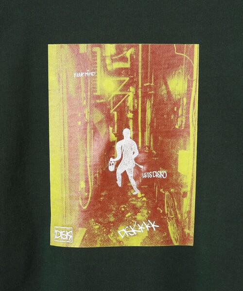 BEAMS T(ビームスティー)の「DISK × BEAMS T / Sweatshirt(スウェット・メンズ・グレー/グリーン・L/M/S/XL)」の11枚目の写真