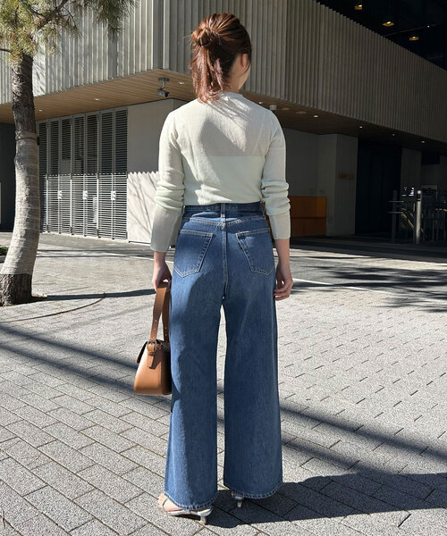 SLOBE IENA LE DENIM バギーパンツ 38 ブルーA セール】《追加》LE DENIM バギーパンツ（デニムパンツ）｜SLOBE