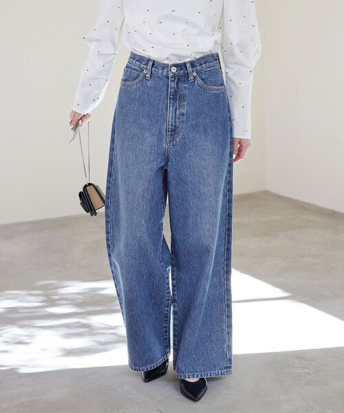 SLOBE IENA（スローブイエナ）の「《追加2》LE DENIM バギーパンツ