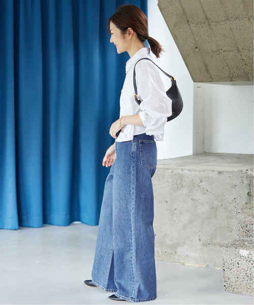 SLOBE IENA(スローブイエナ)の「《追加2》LE DENIM バギーパンツ(デニムパンツ・レディース・サックスブルー/ブルー・40/38/36/34)」の18枚目の写真