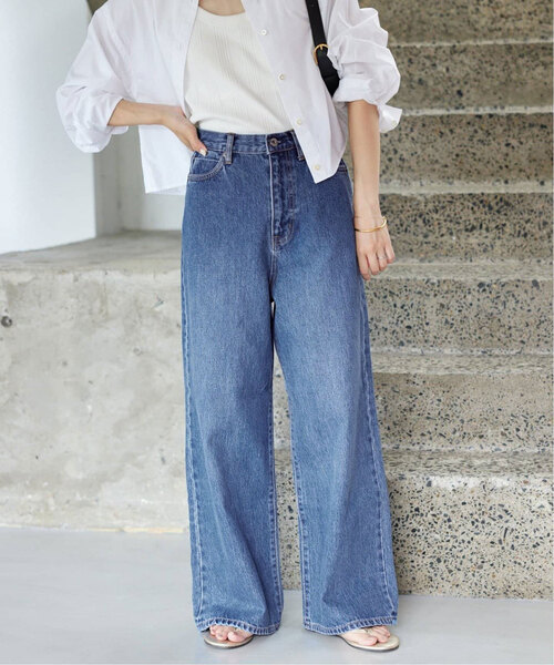SLOBE IENA(スローブイエナ)の「《追加2》LE DENIM バギーパンツ(デニムパンツ・レディース・サックスブルー/ブルー・40/38/36/34)」の21枚目の写真