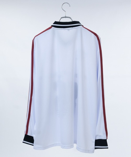 JOHN'S CLOSET（ジョンズクローゼット）の「【13】襟付き サッカーデザイン ゲームシャツ（Tシャツ/カットソー・メンズ・オフホワイト/ネイビー/ブラック/ボルドー/チャコールグレー/ブラック系3・LARGE/MEDIUM）」の7枚目の写真