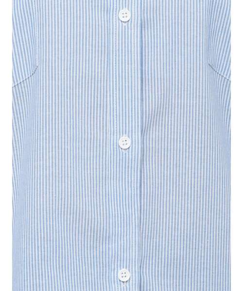 GYDA（ジェイダ）の「ストライプオーバーシャツ（シャツ/ブラウス・レディース・ライトブルー/イエロー/ネイビー/ピンク・FREE）」の6枚目の写真