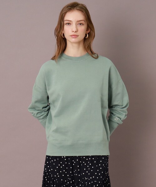 DRESSTERIOR（ドレステリア）の「◆オーガニックコットン裏毛プルオーバー（スウェット・レディース・ダークグレー/グリーン系/ベビーピンク/オフホワイト・34/36/38）」の19枚目の写真