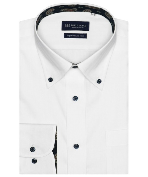 超形態安定ノーアイロン ボタンダウン 長袖ビジネスワイシャツ（ビジネスシャツ）｜TOKYO SHIRTS（トウキョウシャツ）
