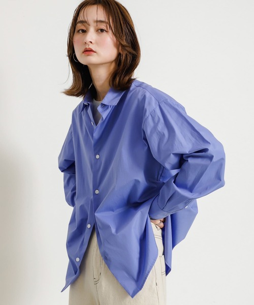 SENSE OF PLACE by URBAN RESEARCH（センスオブプレイスバイアーバンリサーチ）の「『ユニセックス』コンフォートレギュラーカラーシャツ（シャツ/ブラウス・メンズ・チャコールグレー/ライトブルー/その他1/その他2/その他3/ホワイト/その他4/ミント・LARGE/SMALL/MEDIUM）」の19枚目の写真