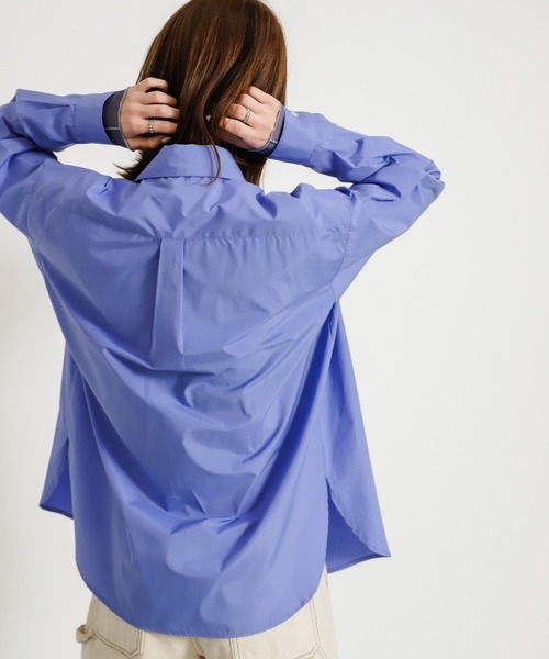 SENSE OF PLACE by URBAN RESEARCH（センスオブプレイスバイアーバンリサーチ）の「『ユニセックス』コンフォートレギュラーカラーシャツ（シャツ/ブラウス・メンズ・チャコールグレー/ライトブルー/その他1/その他2/その他3/ホワイト/その他4/ミント・LARGE/SMALL/MEDIUM）」の21枚目の写真