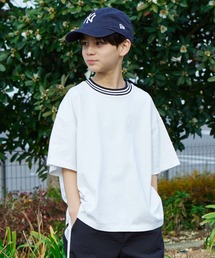 PAIRMANON STREET | 【PAIRMANON STREET】ライン リブ 無地 配色 リンガー 半袖 Tシャツ(Tシャツ/カットソー)