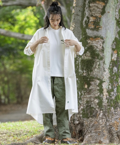 L.L.Bean（エルエルビーン）の「【JAPAN EDITION】オロノ・ロングスリーブ・ロング・シャツ（シャツワンピース・レディース・ブルー系その他2/イエロー系その他/タン/ブルー系その他・MEDIUM）」の15枚目の写真