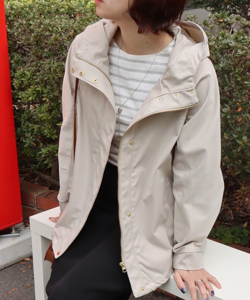 libelle more（リベル モア）の「【撥水・防汚】テフロン加工　マウンテンパーカー（マウンテンパーカー・レディース・オリーブ/グレイッシュベージュ/アイボリー/ブラック/ネイビー・M/L）」の3枚目の写真